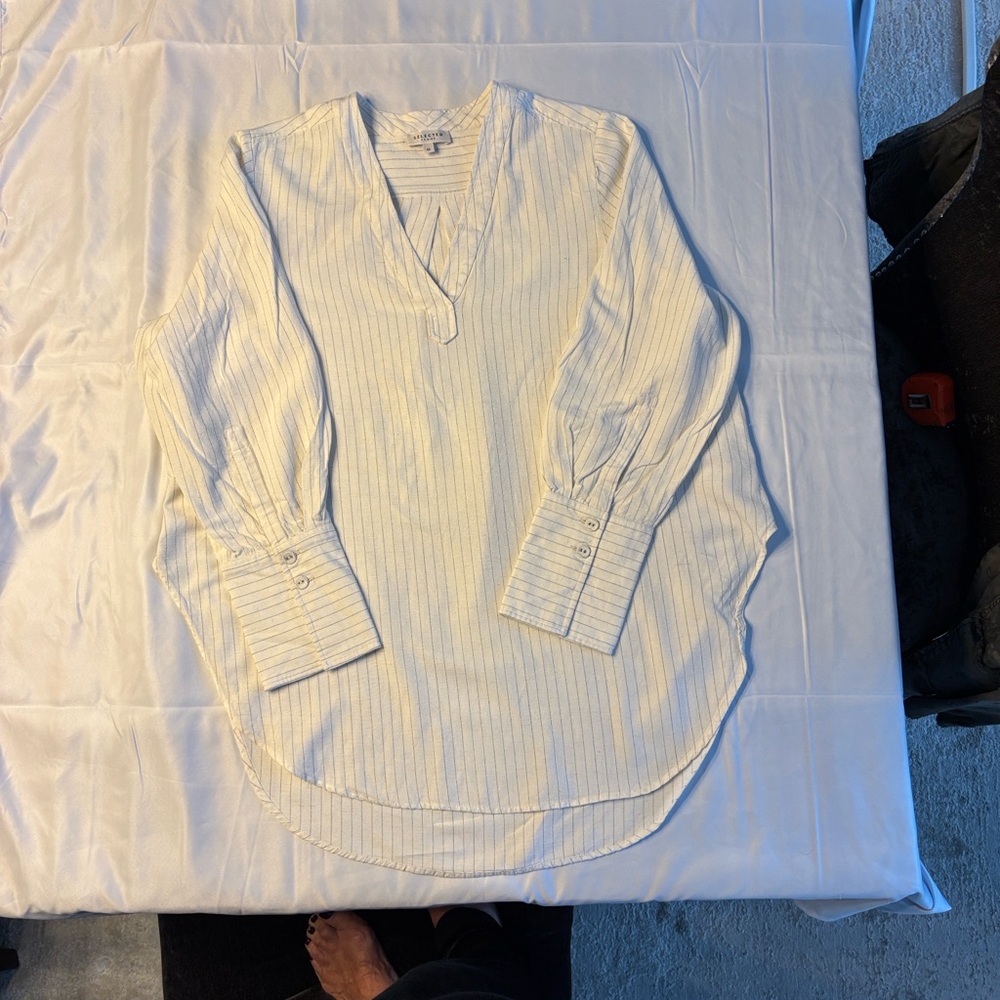 Selected Femme Size 40 Elegant Cream Blouse